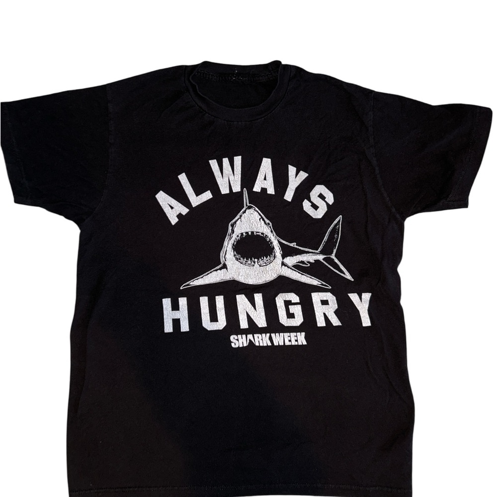 Officially licensed Black& white Shark Week Graphic Tee